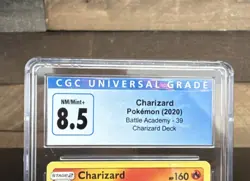 Pokemon Charizard Battle Academy 3/70 2020 Regular Rare CGC 8.5 Graded Card - Image 5