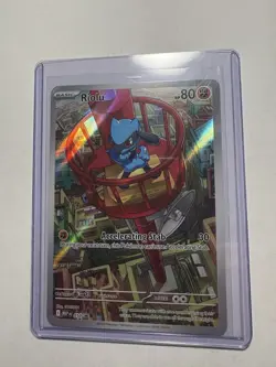 Pokemon Riolu Full Art Promo Holo Me: Mega Evolution 010 Basic 80HP Card - Image 1