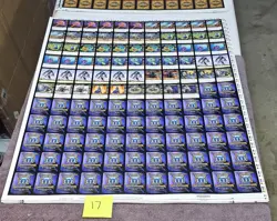 World of Warcraft WoW OP 14 F1 REGULAR CARDS UNCUT FULL SHEET - Image 1