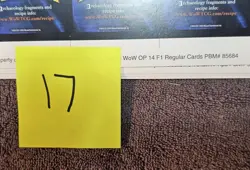 World of Warcraft WoW OP 14 F1 REGULAR CARDS UNCUT FULL SHEET - Image 2