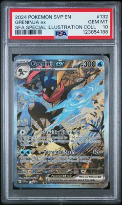 2024 POKEMON SVP EN-SV BLACK STAR PROMO #132 GRENINJA EX PSA 10 - Image 1