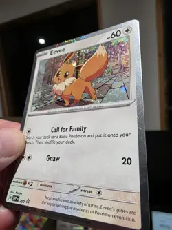 Pokemon TCG Eevee SVP 200 Black Star Promo Cosmos Holo Bleed Double Swirl 🌀 - Image 4