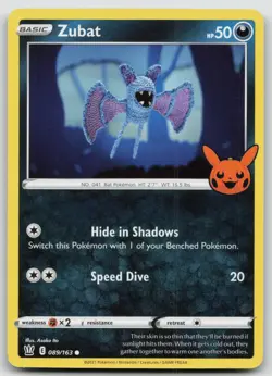 Zubat 089/163 Trick or Trade BOOster Asako Ito Crochet Art Pokemon TCG Card - Image 1