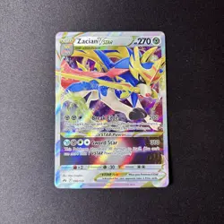 Zacian VSTAR 096/159 Holo Rare VSTAR Crown Zenith Pokemon NM - Image 1