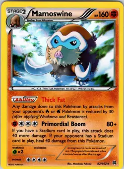 Mamoswine 82/162 XY - BREAKthrough Pokemon NM Holo - Image 1