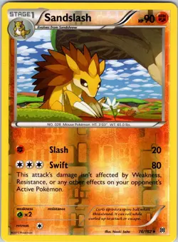Sandslash 76/162 XY - BREAKthrough Pokemon NM/LP Reverse Holo - Image 1
