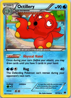 Octillery 33/162 XY - BREAKthrough MP Holo Pokemon TCG - Image 1