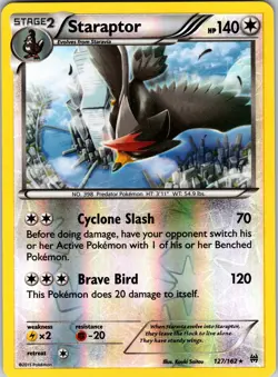 Staraptor 127/162 XY - BREAKthrough Pokemon TCG LP Reverse Holo - Image 1