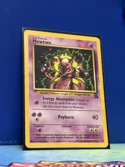 Mewtwo Promo Lot Pokemon movie stamp wizard black star - Image 5