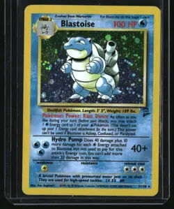 Pokemon Base Set 2 Blastoise Holo MP #002/130 - Image 1