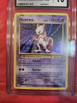 Pokemon Mewtwo 2023 CGC GEM MINT 10 Slab 014/034 Blastoise & Suicune ex Holo ENG - Image 4
