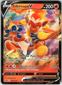 Infernape V SWSH252 Holo Promo Sword & Shield Promo Pokemon NM - Image 1