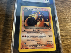 2000 POKEMON TEAM ROCKET HOLO DARK CHARIZARD 4/82 SGC 7 NRMT NICE EYE APPEAL - Image 3