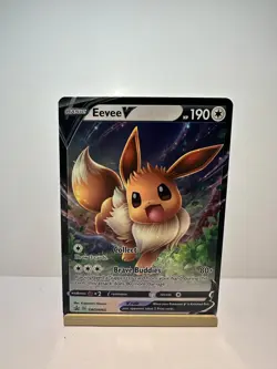Eevee V SWSH065 Holo Promo Sword & Shield Promo Pokemon Near Mint - Image 1
