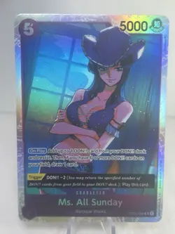 Ms. All Sunday Kingdoms of Intrigue One Piece OP04-064 SR FOIL NM - Image 1