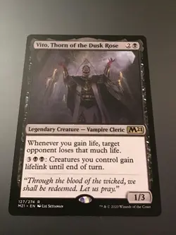 MTG Core Set 2021 #127 Vito, Thorn of the Dusk Rose NM - Image 1