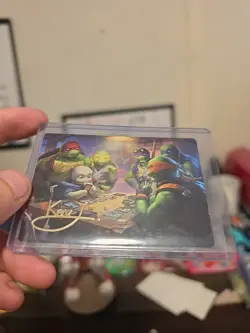 Lessons From Life MTG TMNT Art Card Gold-Stamped 14/54 - Image 2