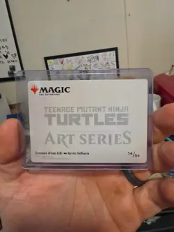 Lessons From Life MTG TMNT Art Card Gold-Stamped 14/54 - Image 3