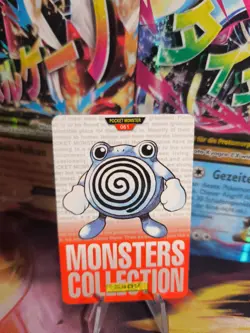 Pokemon Karte Card carddass Monsters collection Red 1996 japanese Poliwhirl VG- - Image 1
