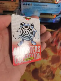 Pokemon Karte Card carddass Monsters collection Red 1996 japanese Poliwhirl VG- - Image 3