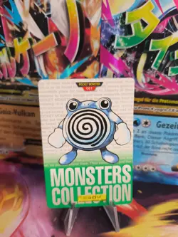 Pokemon Karte Card carddass Monsters collection Green 1996 japan Poliwhirl Exc+ - Image 1