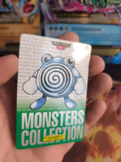 Pokemon Karte Card carddass Monsters collection Green 1996 japan Poliwhirl Exc+ - Image 2