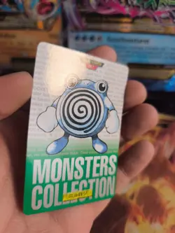 Pokemon Karte Card carddass Monsters collection Green 1996 japan Poliwhirl Exc+ - Image 3