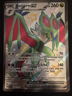 Pokemon Noivern EX TCG SV Paldean Fates Holo Shiny Ultra Rare Card 220/091 - Image 1