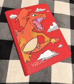 Vault X acrylic Charizard Pokemon TCG Red Binder Album Collectible Card - Image 1