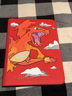 Vault X acrylic Charizard Pokemon TCG Red Binder Album Collectible Card - Image 2
