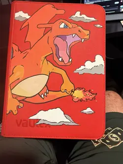Vault X acrylic Charizard Pokemon TCG Red Binder Album Collectible Card - Image 3