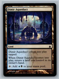 Magic MTG Commander: Innistrad: Midnight Hunt Dimir Aqueduct #172 TCG CCG - Image 1