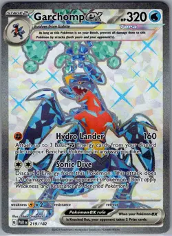 Garchomp ex 219/182 SV04: Paradox Rift - Pokemon Card - NM - Image 1