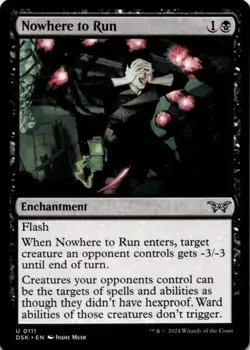 Nowhere to Run #0111 MTG Duskmourn: House of Horror DSK Uncommon Near Mint - Image 1