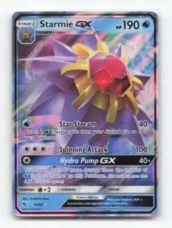 Pokemon TCG - Starmie GX 14/68 Near Mint Holo GX Rare Hidden Fates - Image 1