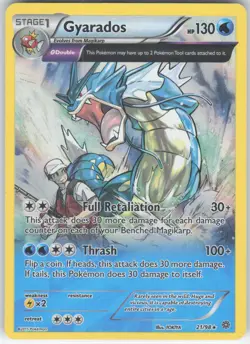 ✰ GYARADOS 21/98 HOLO RARE ANCIENT ORIGINS POKEMON ✰ LP - Image 2
