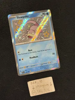 Pokemon Paldean Fates - Slowpoke - 116/091 - Baby Shiny Holo - M/NM - Image 3