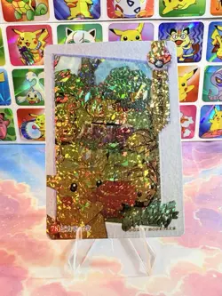 Pokemon Vintage Pocket Monsters Vending HOLO Prism Sticker 1998 Nintendo Japan - Image 2