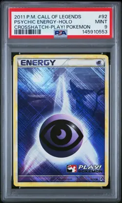 PSA 9 2011 Pokemon: Espeon Psychic Energy 92/95 (Play! Pokemon Promo) - Image 1