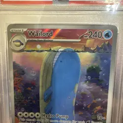 PSA 10 Pokemon Wailord Journey Together Illustration Rare #162/159 GEM MINT - Image 5