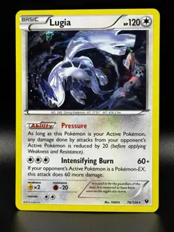 Pokemon 2016 Fates Collide Lugia Cracked ice #78/124 Holo - Image 1