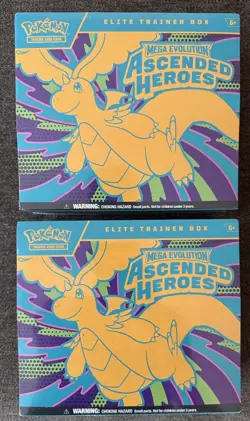 Pokemon TCG Ascended Heroes Elite Trainer Box (ETB) x2 New / Sealed! - Image 1
