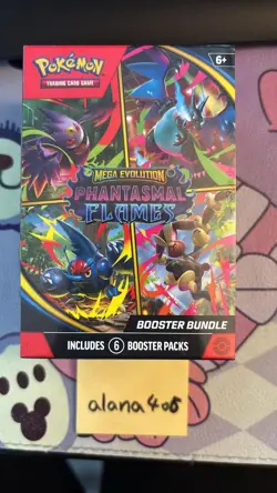 Pokemon Mega Evolution Phantasmal Flames Booster Bundle (6 Packs) - New & Sealed - Image 1