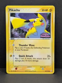 Pikachu 78/110 Holon Phantoms Reverse Holo Rare Pokemon TCG Nintendo MP+ - Image 1
