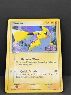 Pikachu 78/110 Holon Phantoms Reverse Holo Rare Pokemon TCG Nintendo MP+ - Image 3