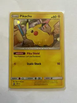 Pokemon Pikachu SM157 Promo - Rare Holo Black Star Promo - Image 1