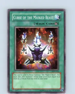 Yu-Gi-Oh TCG Curse Of The Masked Beast LON-016 Unlimited Common Card MP-LP - Image 1