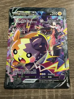 JUMBO Morpeko V Union Oversized Card SWSH289 Black Star Promo Pokemon PACK FRESH - Image 1