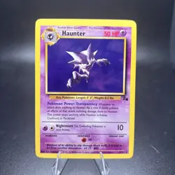Haunter Pokemon Card Non-Holo 21/62 Fossil Set Rare 1999 Original NM -c - Image 1