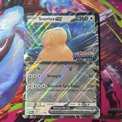 Pokemon TCG Snorlax 076/131 Prismatic Evolutions Stamped Jumbo Card NM - Image 1
